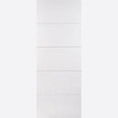 Pre-Assembled White Primed Moulded Horizontal Four Line Door Set