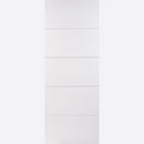 White Primed Moulded Horizontal Four Line Door Kit