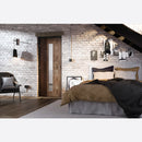 Pre-Assembled Pre-finished Walnut Sofia Glazed 1L Door Set