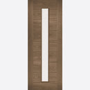 Pre-finished Walnut Sofia Glazed 1L Door Kit