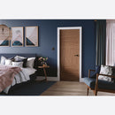 Pre-Assembled Pre-finished Walnut Tres Door Set