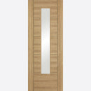 Laminated Vancouver Glazed 1L Pre-finished Oak Door Kit