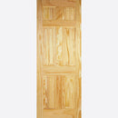Pre-Assembled Unfinished Clear Pine 6P Door Set