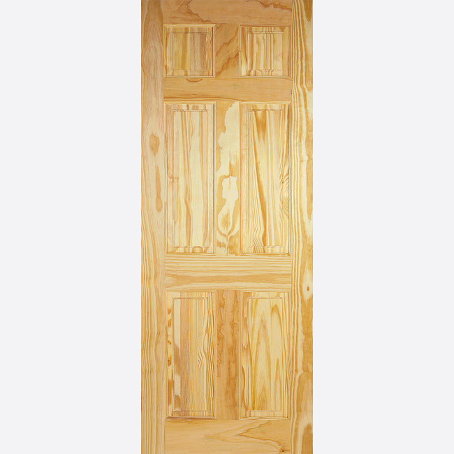 Pre-Assembled Unfinished Clear Pine 6P Door Set