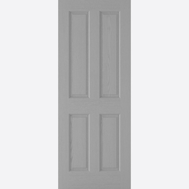 Pre-Assembled Grey Moulded Textured Pre-finished 4P Door Set