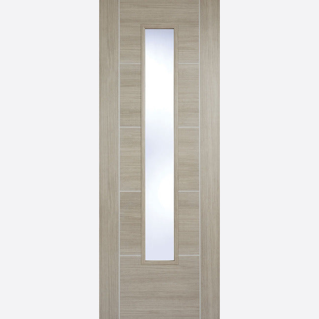 Pre-Assembled Light Grey Laminated Vancouver Glazed Door Set