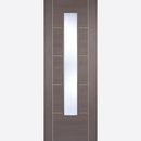 Pre-Assembled Medium Grey Laminated Pre-finished Vancouver Glazed Door Set
