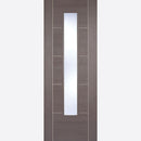 Medium Grey Laminated Pre-finished Vancouver Glazed Door Kit