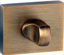 Atlantic Thumb-Turn WC Lock (Square Flush Rose)
