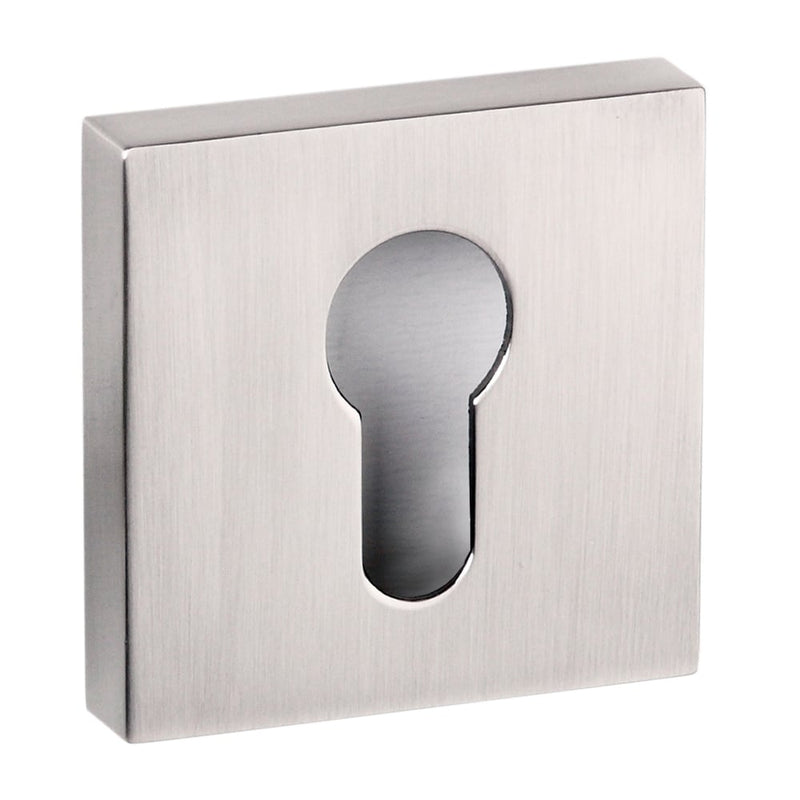 Atlantic Senza Pari Square Euro Escutcheon (Satin Nickel)