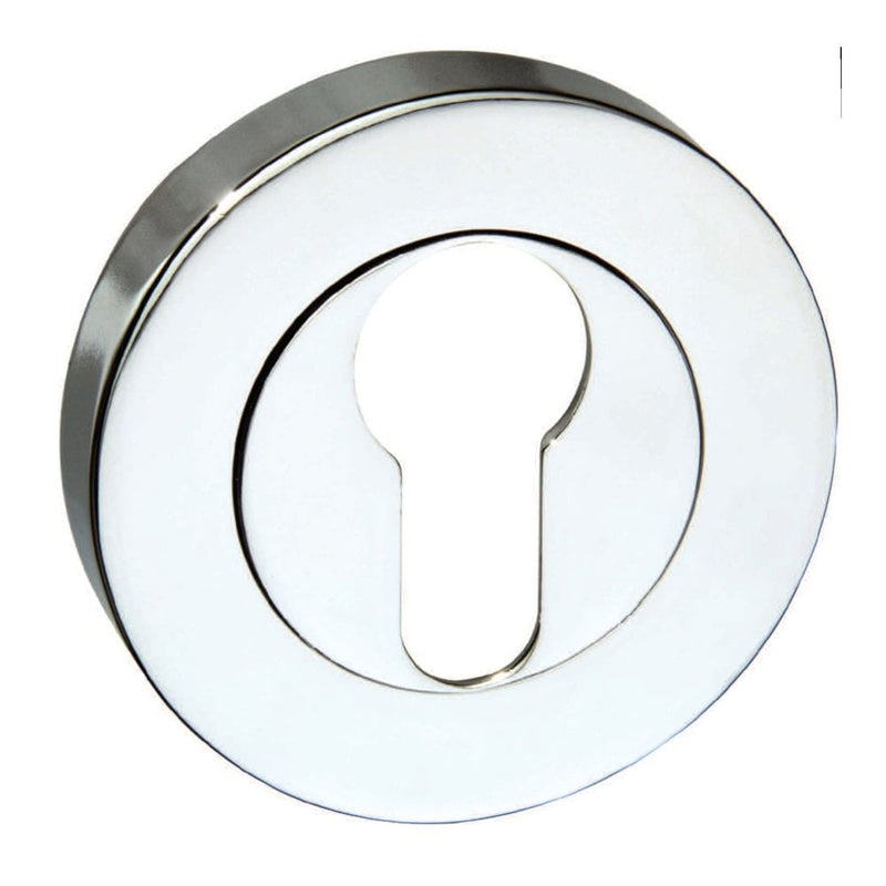 Atlantic Senza Pari Round Euro Escutcheon (Polished Chrome)