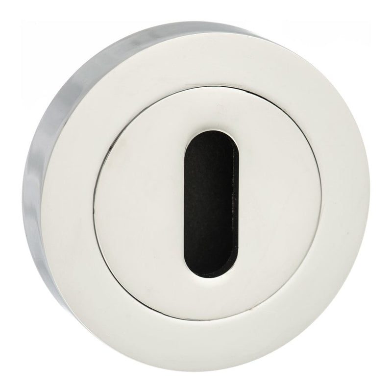 Atlantic Senza Pari Round Key Escutcheon (Polished Chrome)