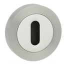 Atlantic Senza Pari Round Key Escutcheon (Satin Nickel/Chrome Plated)