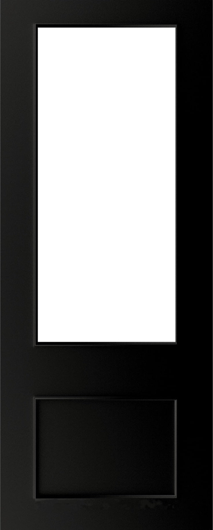 Sandringham Black PreFinished Bevelled Glazed Door Kit