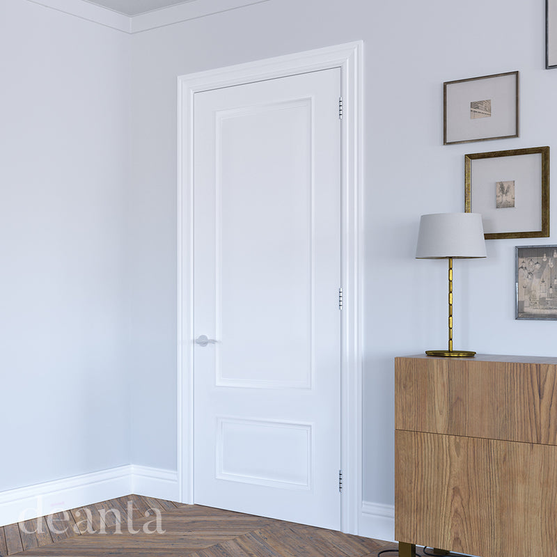 Deanta Sandringham White Primed Internal door