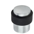 Atlantic Cylinder Premium Floor Mounted Door Stop - Satin Chrome - Door Supplies Online