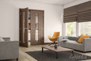 Deanta Walnut Seville Glazed Pre-finished Internal door
