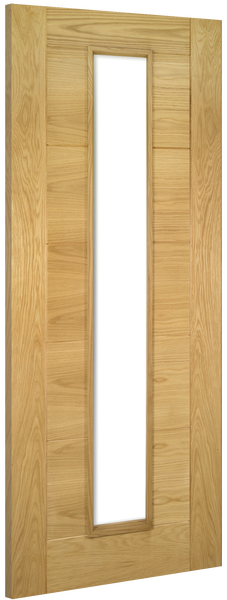 Deanta Oak Seville Glazed Pre-finished Fire Door Internal door