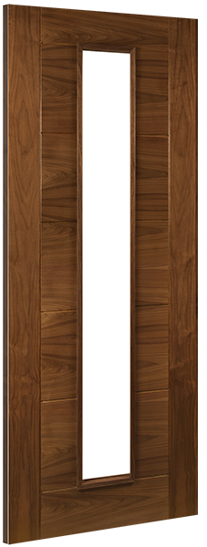 Deanta Walnut Seville Glazed Fire Door Pre-finished