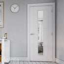 Deanta White Primed Seville Glazed Fire Internal door
