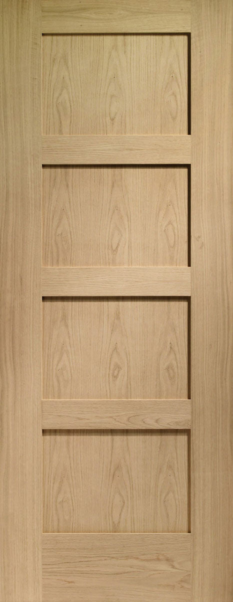 LPD Pre-Finished Oak Shaker 4 Panel Internal door