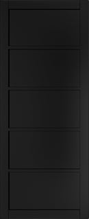 Pre-Assembled Shoreditch Black Prefinished Door Set