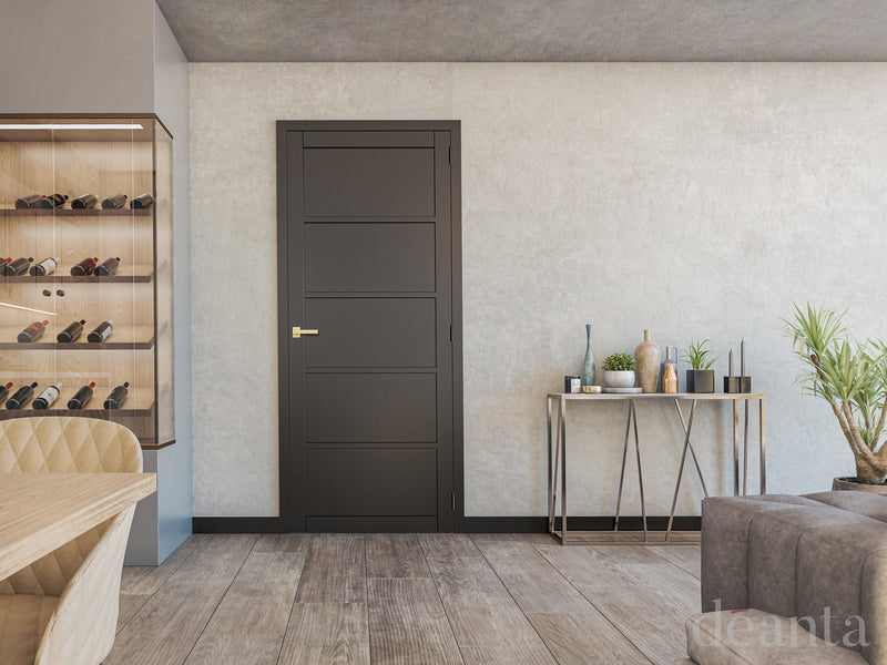 Deanta Shoreditch Black Prefinished Internal door