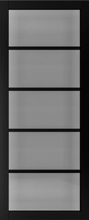 Pre-Assembled Shoreditch Black Prefinished Tinted Glazed Door Set