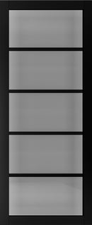 Deanta Shoreditch Black Prefinished Tinted Glazed Internal door
