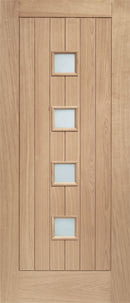 External Door XL Joinery External Oak Siena Obscure Glazed