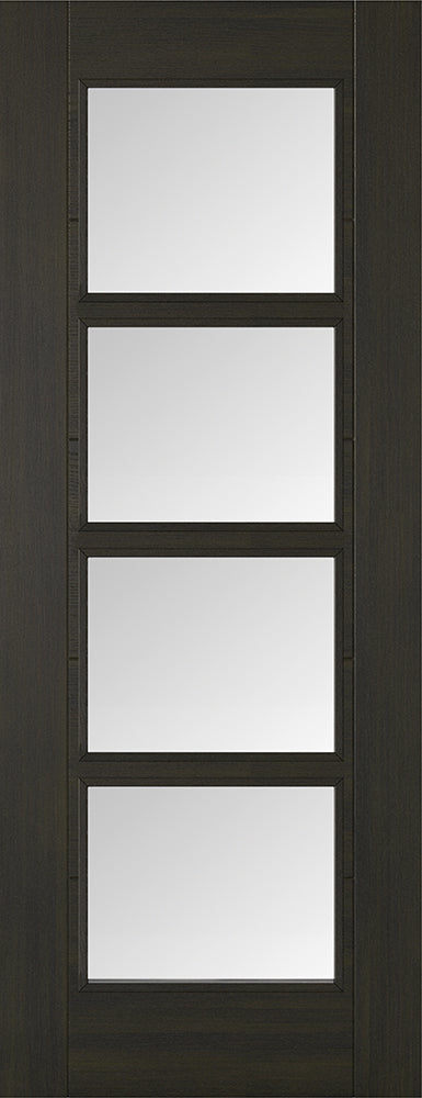 LPD Smoked Oak Vancouver 4L Glazed Internal door