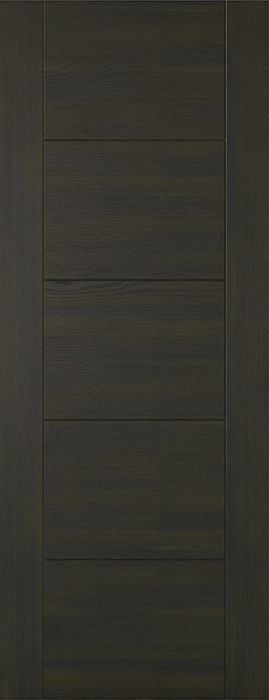 Pre-Assembled Smoked Oak Vancouver 5P Fire Door Set