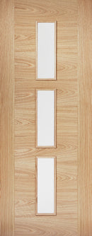 LPD Oak Sofia 3L Glazed Pre-finished Internal door
