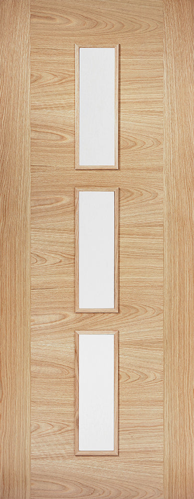 LPD Oak Sofia 3L Glazed Pre-finished Internal door