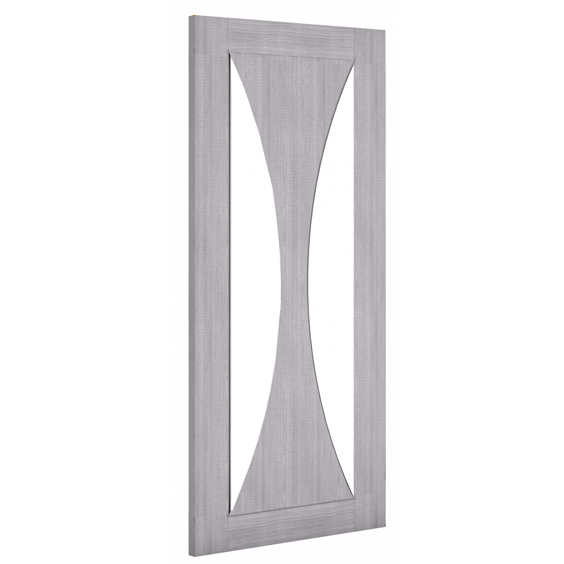 Deanta Light Grey Sorrento Pre-Finished Clear Glass Internal door