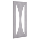 Deanta Light Grey Sorrento Pre-Finished Clear Glass Internal door