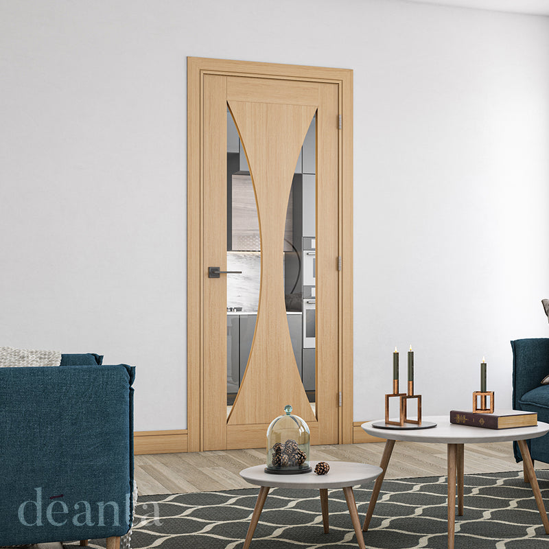 Deanta Oak Sorrento Glazed Pre-finished Internal door