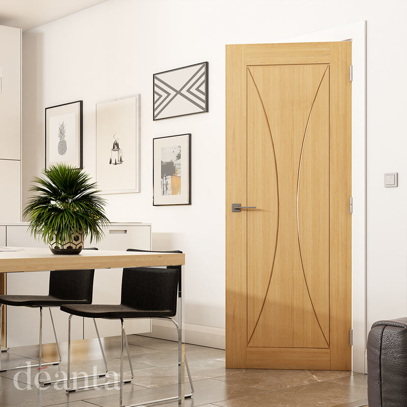 Deanta Oak Sorrento Fire Door Pre-Finished