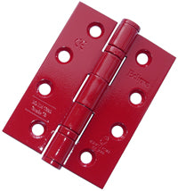 Stainless Steel Ball Bearing Butt Hinges Colour Coated (Ruby Red)