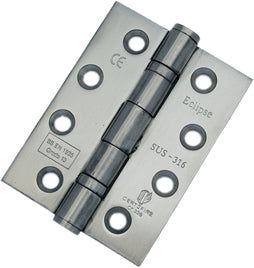 Stainless Steel Ball Bearing Butt Hinge Grade 316 (Satin Stainless Steel)