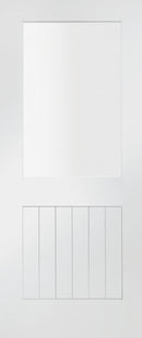 XL Joinery White Primed Suffolk Clear Glazed Internal door