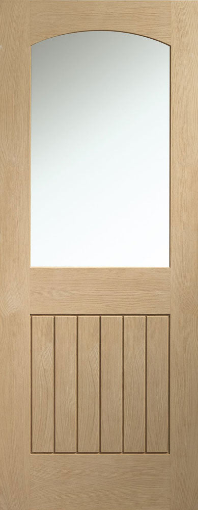 Internal door XL Joinery Oak Sussex Clear Glazed