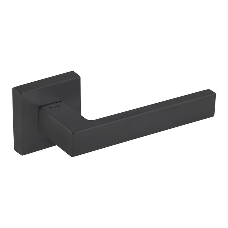 Atlantic Rillo Lever on Square Rose (Matt Black)