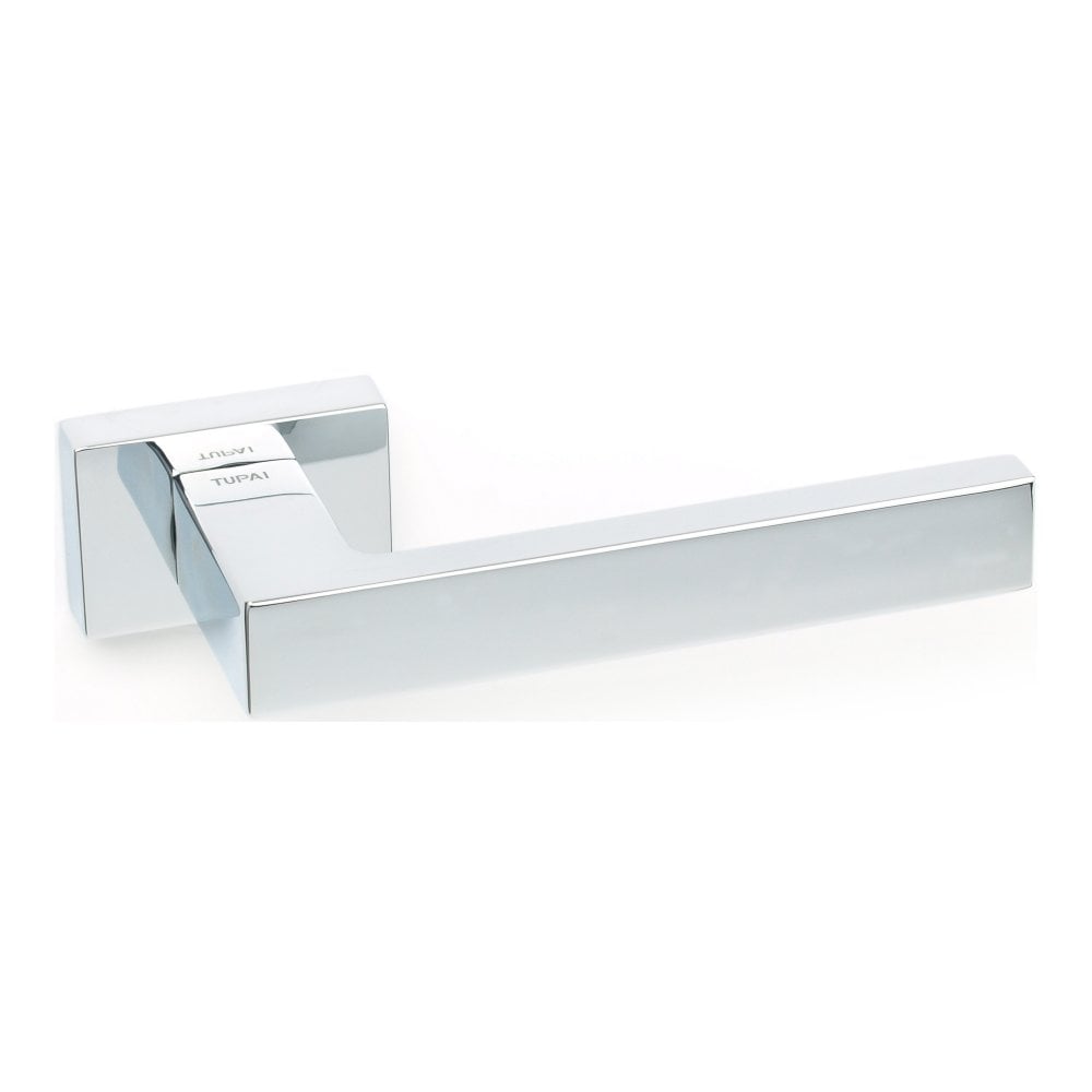 Atlantic Rillo Lever on Square Rose (Polished Chrome)