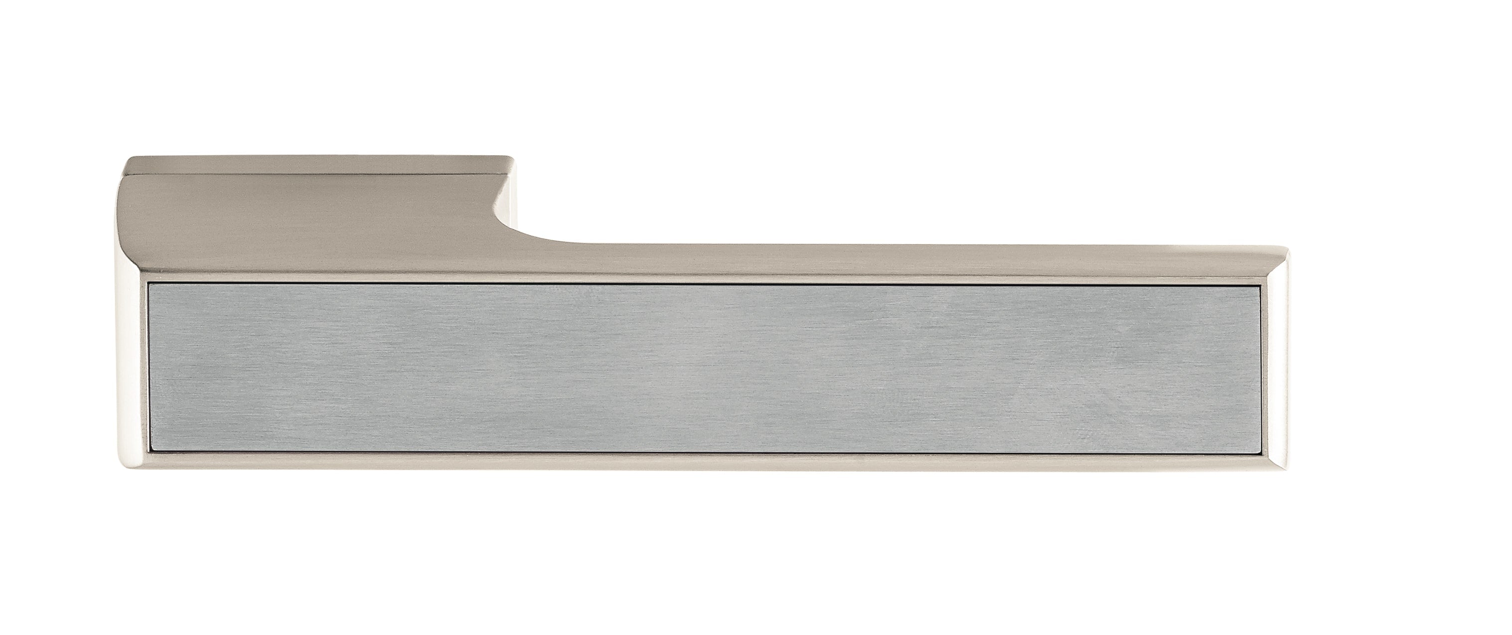 Atlantic Tupai Rapido VersaLine Tobar Designer Lever on Long Rose - Satin Stainless Steel Decorative Plate