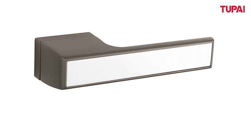 Atlantic Tupai Rapido VersaLine Tobar Designer Lever on Long Rose - Satin Stainless Steel Decorative Plate