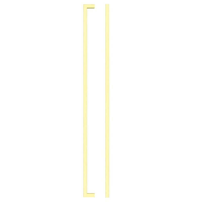 Zoo Square Block Cabinet handle 448mm CTC Brushed Gold Finish-Brushed