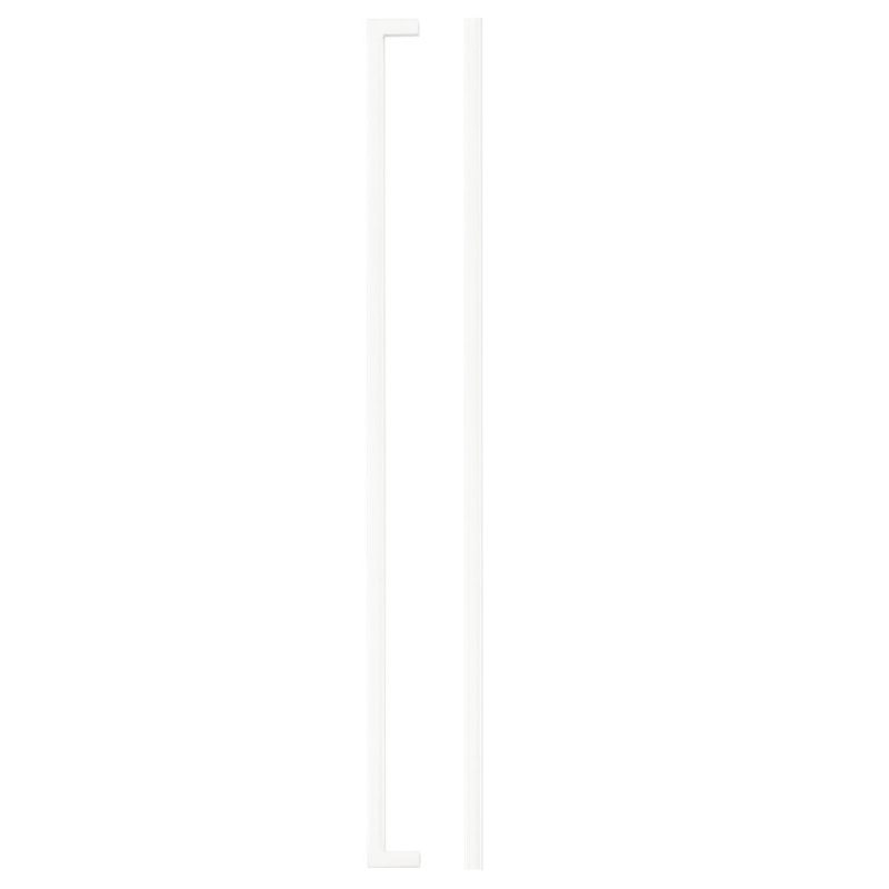 Zoo Square Block Cabinet handle 448mm CTC Matt White Finish-Matt White Finish