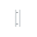 Zoo T Bar Cabinet handle 128mm CTC, 188mm Total length Polished Chrome Finish-Polished Chrome Finish