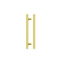 Zoo T Bar Cabinet handle 160mm CTC, 220mm Total length Brushed Gold Finish-Brushed Gold Finish